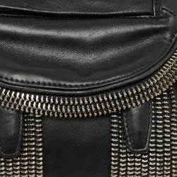 Alexander Wang Black Leather Micro Marti Shoulder Bag