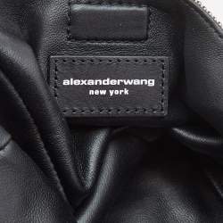 Alexander Wang Silver/Red Crystals and Leather Wangloc Xie Xie Bodega Bag 