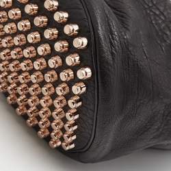 Alexander Wang Black Textured Leather Diego Bucket Bag
