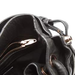 Alexander Wang Black Textured Leather Diego Bucket Bag