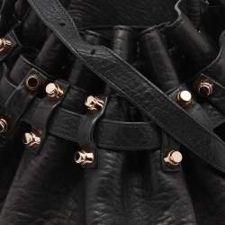 Alexander Wang Black Textured Leather Diego Bucket Bag