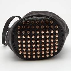 Alexander Wang Black Textured Leather Diego Bucket Bag