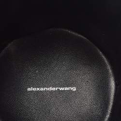 Alexander Wang Black Suede and Leather Micro Roxy Cage Bucket Bag