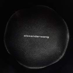Alexander Wang Black Suede and Leather Micro Roxy Cage Bucket Bag