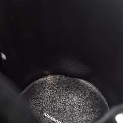 Alexander Wang Black Suede and Leather Micro Roxy Cage Bucket Bag
