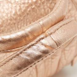 Alexander Wang Rose Gold Pebbled Leather Small Rockie Satchel