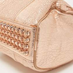 Alexander Wang Rose Gold Pebbled Leather Small Rockie Satchel