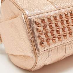 Alexander Wang Rose Gold Pebbled Leather Small Rockie Satchel