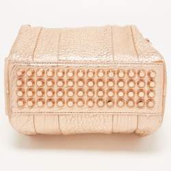 Alexander Wang Rose Gold Pebbled Leather Small Rockie Satchel