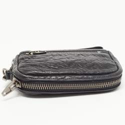 Alexander Wang Black Leather Fumo Wristlet Clutch