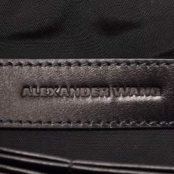 Alexander Wang Black Leather Fumo Wristlet Clutch
