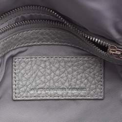 Alexander Wang Silver Textured Leather Rocco Bag