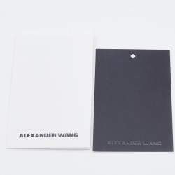 Alexander Wang Silver Textured Leather Rocco Bag