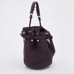Alexander Wang Purple Leather Diego Bucket Bag