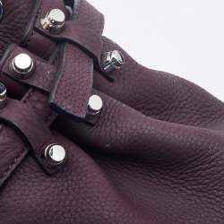 Alexander Wang Purple Leather Diego Bucket Bag