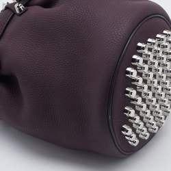 Alexander Wang Purple Leather Diego Bucket Bag