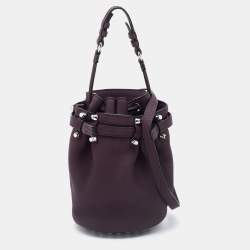 Alexander Wang Purple Leather Diego Bucket Bag