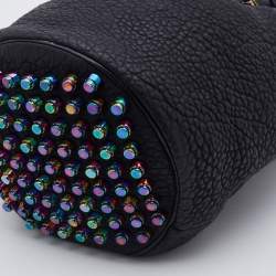 Alexander Wang Black Textured Leather Diego Bucket Bag