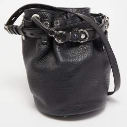 Alexander Wang Black Leather Diego Bucket Bag