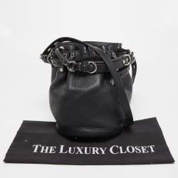 Alexander Wang Black Leather Diego Bucket Bag