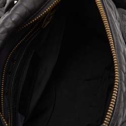 Alexander Wang Black Textured Leather Rocco Duffel Bag