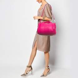 Pre Owned Alexander Wang Pink Leather Rocco Duffle Bag