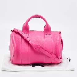 Pre Owned Alexander Wang Pink Leather Rocco Duffle Bag