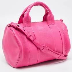 Pre Owned Alexander Wang Pink Leather Rocco Duffle Bag
