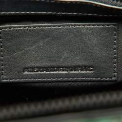 Alexander Wang Green Watersnake and Leather Top Zip Bag