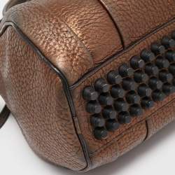 Pre Owned Alexander Wang Bronze Pebbled Leather Rocco Bag