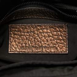 Pre Owned Alexander Wang Bronze Pebbled Leather Rocco Bag