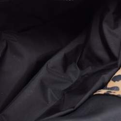 Pre Owned Alexander Wang Black/Beige Leopard Print Leather Attica Belt Bag