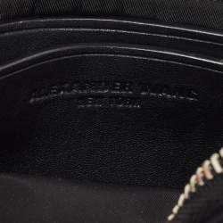 Alexander Wang Black Satin and Leather Mini Attica Belt Bag
