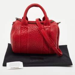 Alexander Wang Red Textured Leather Rocco Bag