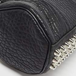 Alexander Wang Black Textured Leather Mini Rocco Bag