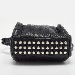 Alexander Wang Black Textured Leather Mini Rocco Bag