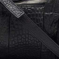 Alexander Wang Black Textured Leather Mini Rocco Bag