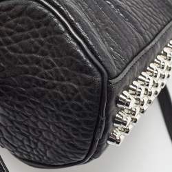 Alexander Wang Black Textured Leather Mini Rocco Bag