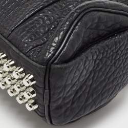 Alexander Wang Black Textured Leather Mini Rocco Bag