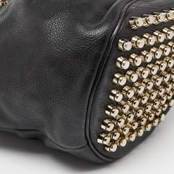 Alexander Wang Black Textured Leather Diego Bucket Bag