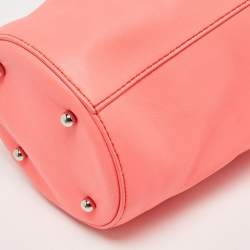 Pre Owned Alexander Wang Peach Leather Mini Runway Roxy Bucket Bag