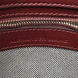 Alexander Wang Burgundy Leather Attica Shoulder Bag