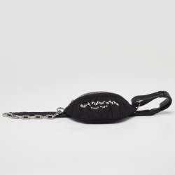 Alexander Wang Black Nylon and Leather Attica Ruched Belt Bag
