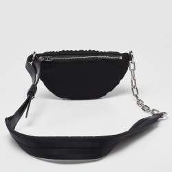 Alexander Wang Black Nylon and Leather Attica Ruched Belt Bag