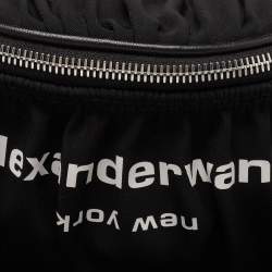Alexander Wang Black Nylon and Leather Attica Ruched Belt Bag