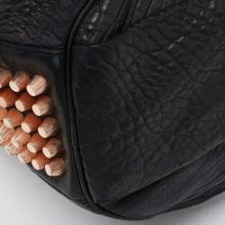 Alexander Wang Black Pebbled Leather Rocco Duffle Bag