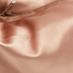 Pre Owned Alexander Wang Rose Gold Satin Mini Scrunchie Mini Bag