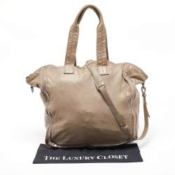 Alexander Wang Grey Leather Trudy Zip Tote