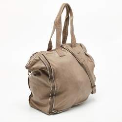Alexander Wang Grey Leather Trudy Zip Tote