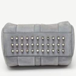 Alexander Wang Grey Suede Mini Rockie Satchel